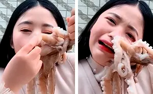 Octopus Attacks Woman That Tried To Eat It Alive