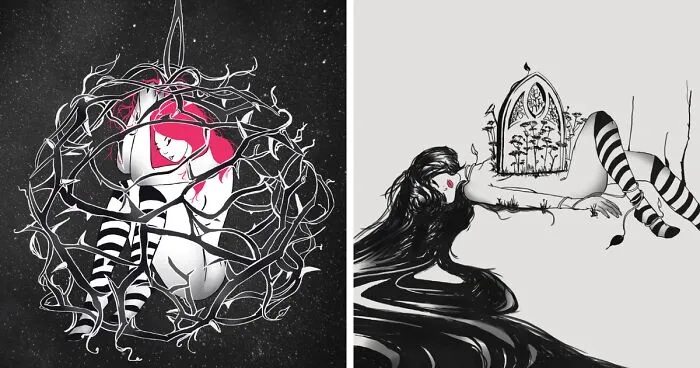 I Illustrate What Life With Chronic Illness Is Like While I Am Still Able To Draw