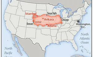 30 Countries Compared To The United States With A Real Scale Perspective