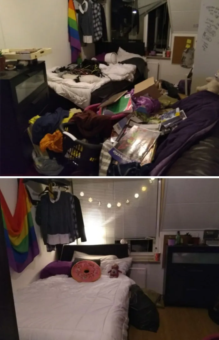 Depressed-Nest. Freshened Up The Bed Area