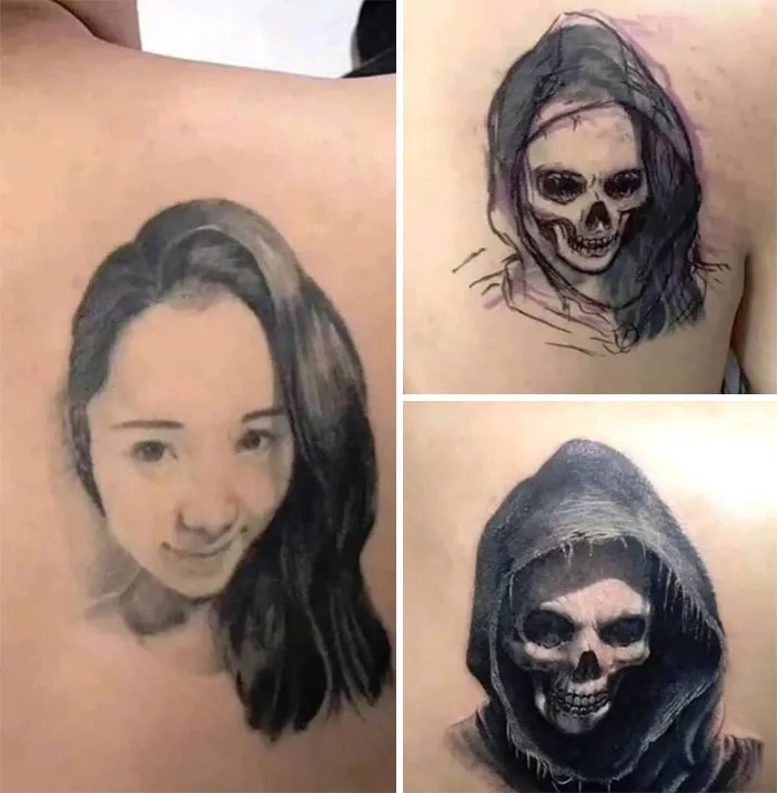 30 Personas que cubrieron los tatuajes de sus exparejas cuando todo salió mal