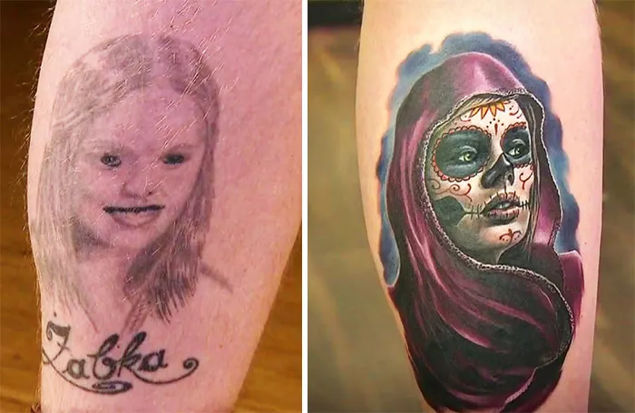 30 Personas que cubrieron los tatuajes de sus exparejas cuando todo salió mal