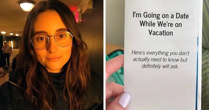 This Woman Had A Date During A Family Vacation, Gave Everyone A Leaflet To Answer Their Annoying Questions