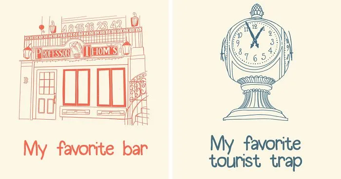 I've Been Missing New York City After Moving Out, So I Drew 12 Of My Favorite Places There