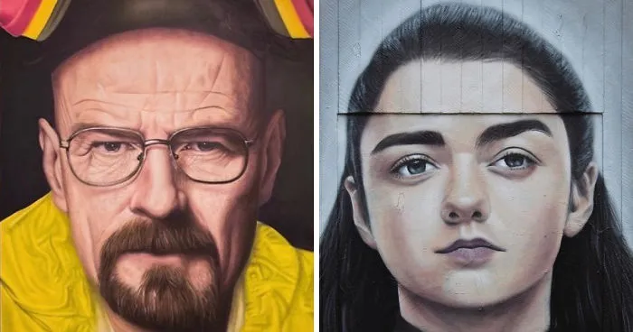 Street Artist Pays Homage To Pop Icons With Giant Murals