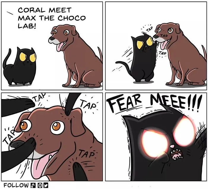 30 Comics That Show What Living With A Cat Is Really Like