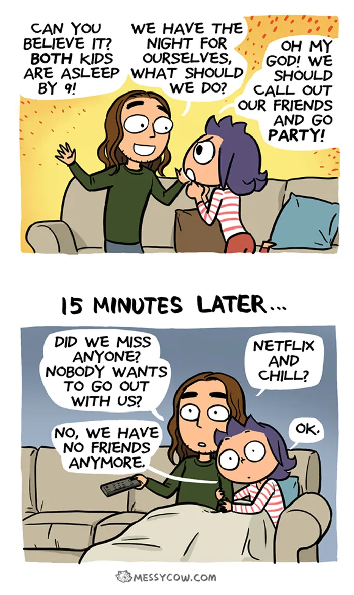 30 Hilariously Accurate Parenting Comics By Messy Cow