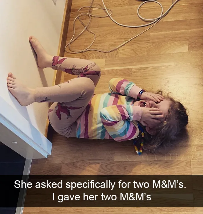 She Asked Specifically For Two M&m’s. I Gave Her Two M&m’s
