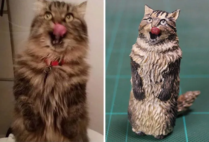 40 Perfectly Captured Animal Images Get Turned Into Hilarious Sculptures By Japanese Artist
