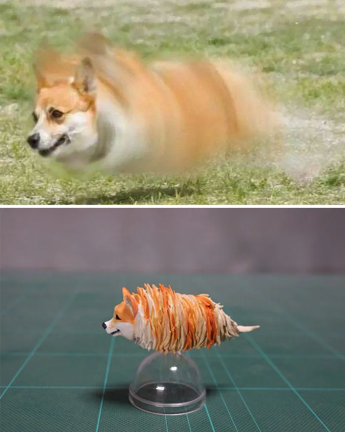 40 Perfectly Captured Animal Images Get Turned Into Hilarious Sculptures By Japanese Artist