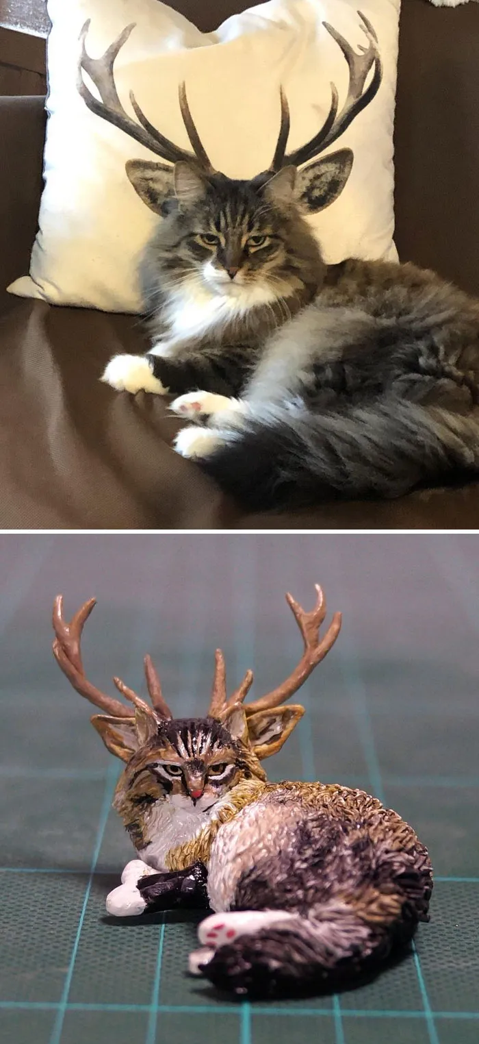 40 Perfectly Captured Animal Images Get Turned Into Hilarious Sculptures By Japanese Artist