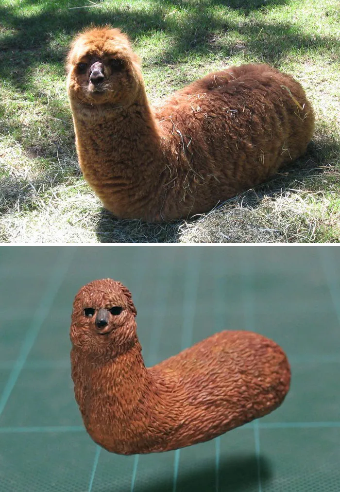 40 Perfectly Captured Animal Images Get Turned Into Hilarious Sculptures By Japanese Artist