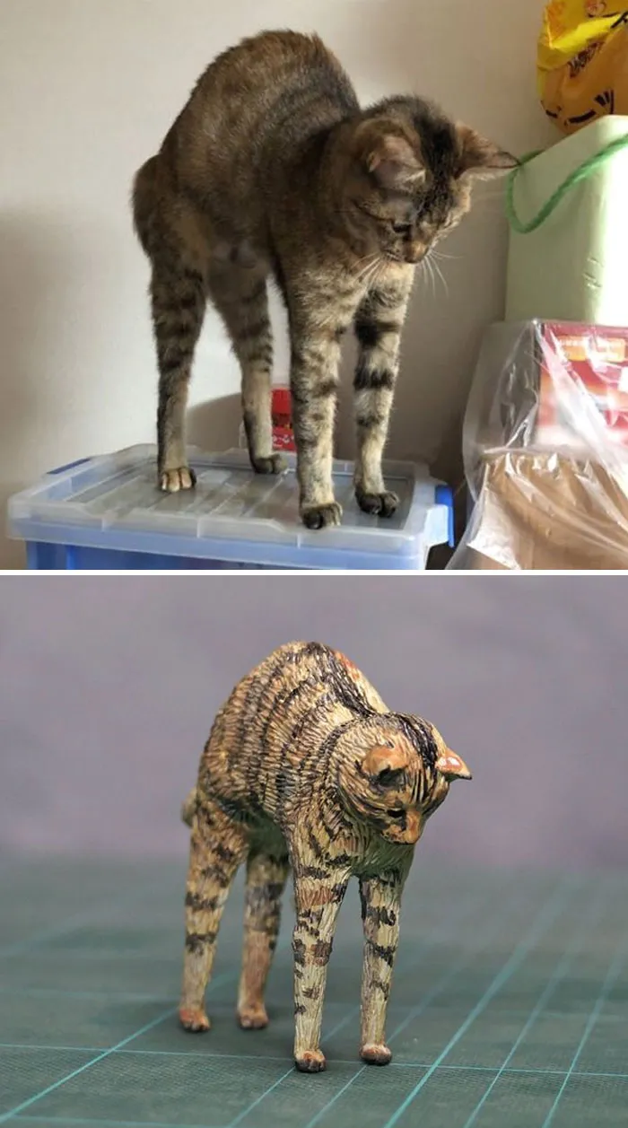 40 Perfectly Captured Animal Images Get Turned Into Hilarious Sculptures By Japanese Artist