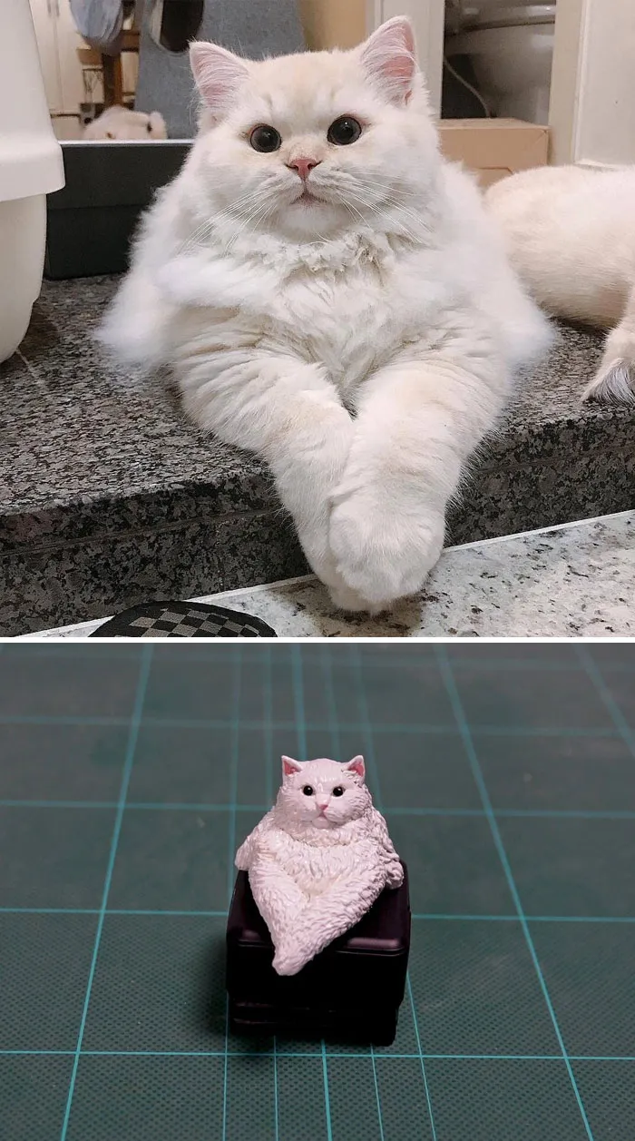40 Perfectly Captured Animal Images Get Turned Into Hilarious Sculptures By Japanese Artist