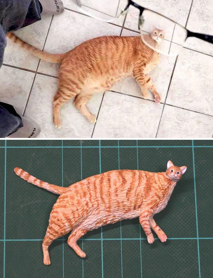 40 Perfectly Captured Animal Images Get Turned Into Hilarious Sculptures By Japanese Artist
