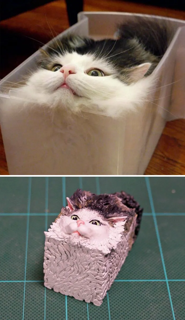 40 Perfectly Captured Animal Images Get Turned Into Hilarious Sculptures By Japanese Artist