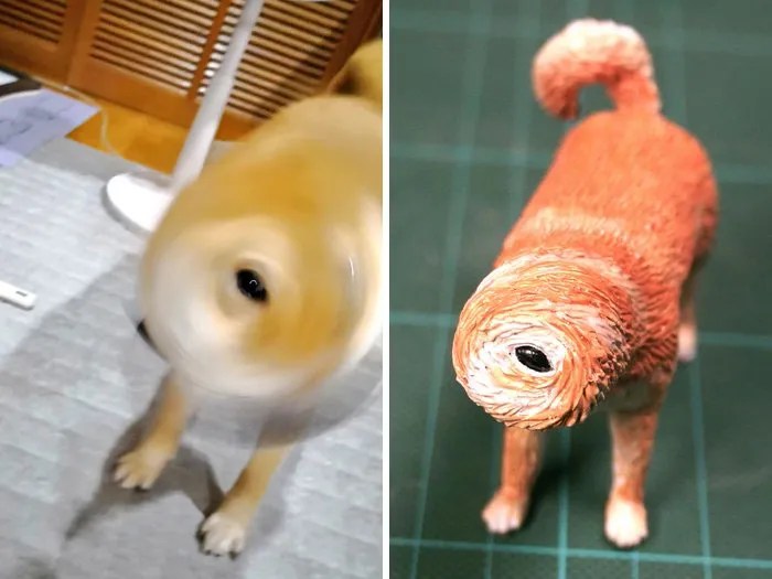 40 Perfectly Captured Animal Images Get Turned Into Hilarious Sculptures By Japanese Artist