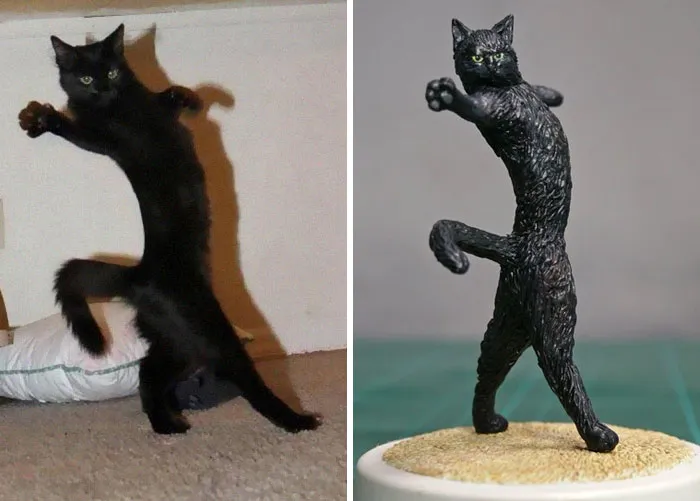 40 Perfectly Captured Animal Images Get Turned Into Hilarious Sculptures By Japanese Artist