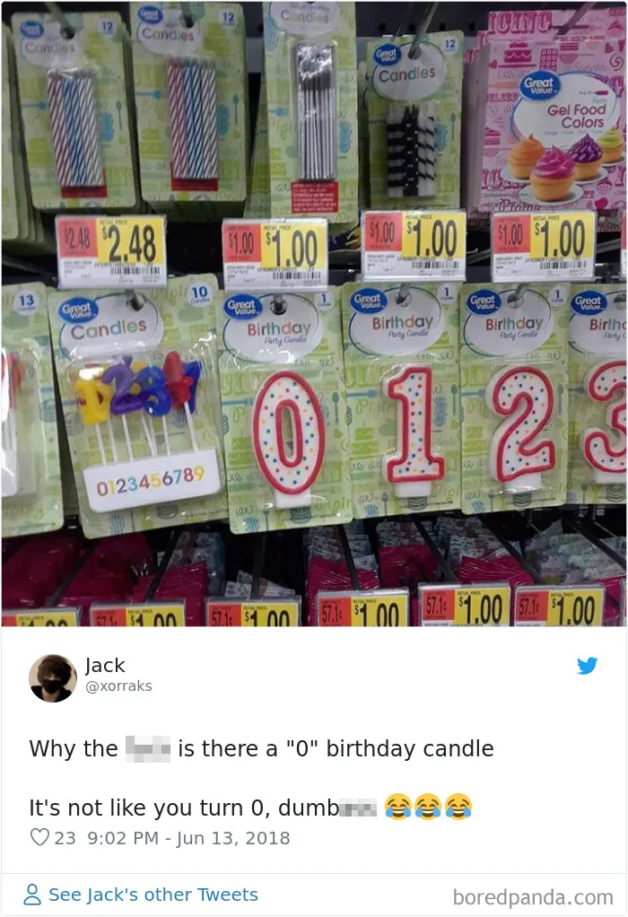 ¿Por qué hay una vela con el 0? Qué tontos, nadie cumple 0 años