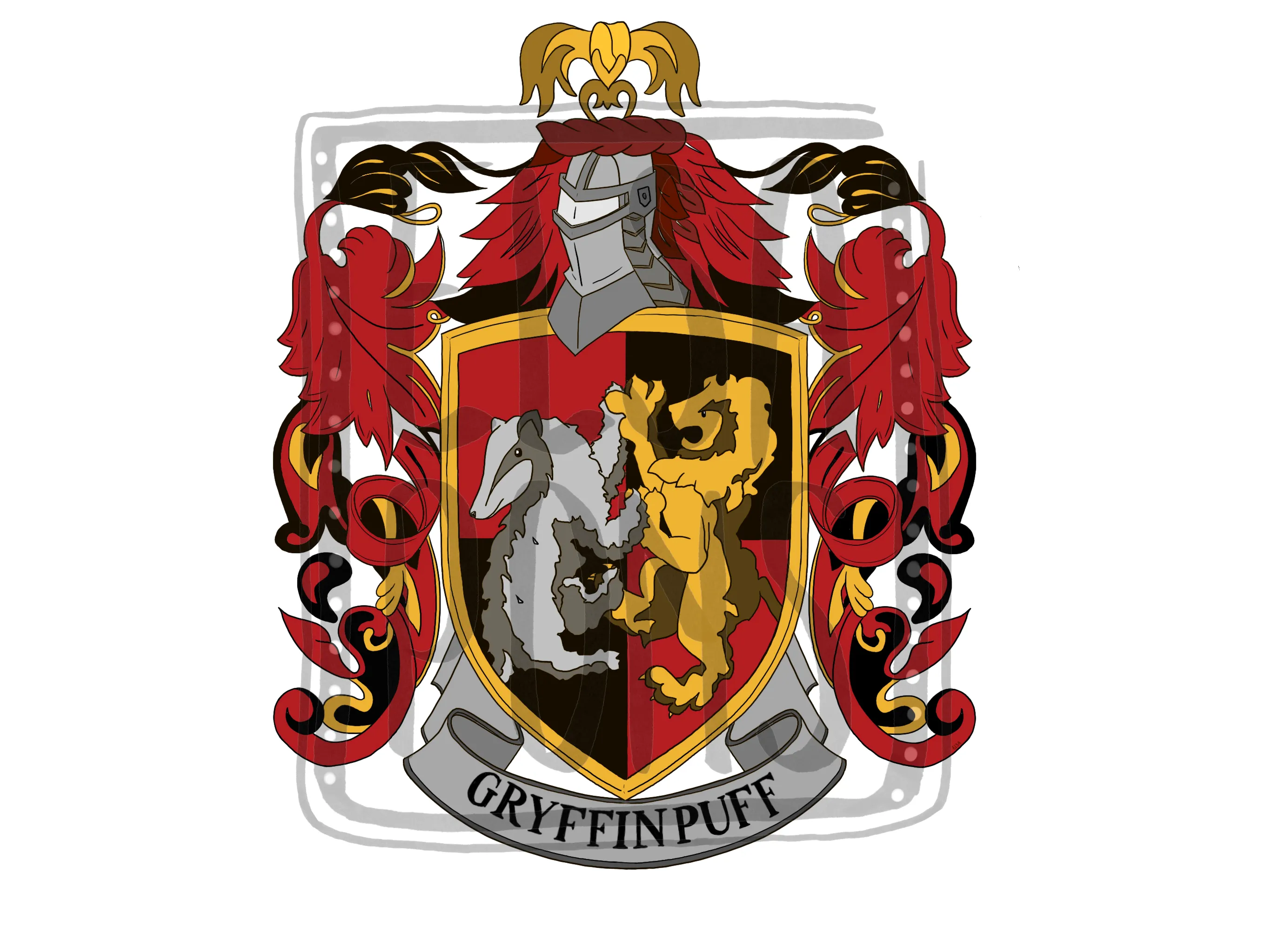 I, A Livelong Potterhead, Designed These Hybrid Coats Of Arms Of The Houses. Check Them Out!