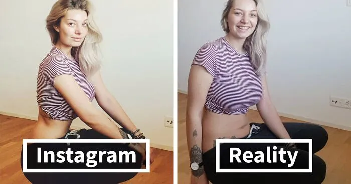 Girl Shows Instagram Vs. Reality In 20 Pics