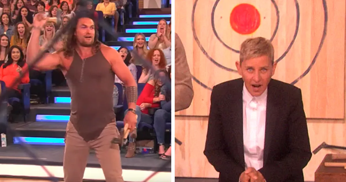 Jason Momoa recauda 31000$ en 45 segundos lanzando hachas