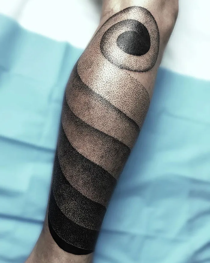 Artistic Waves Made of Dots