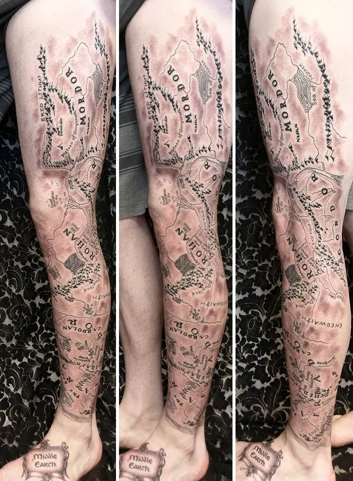  Let’s Map the Leg With a Full Sleeve Tattoo