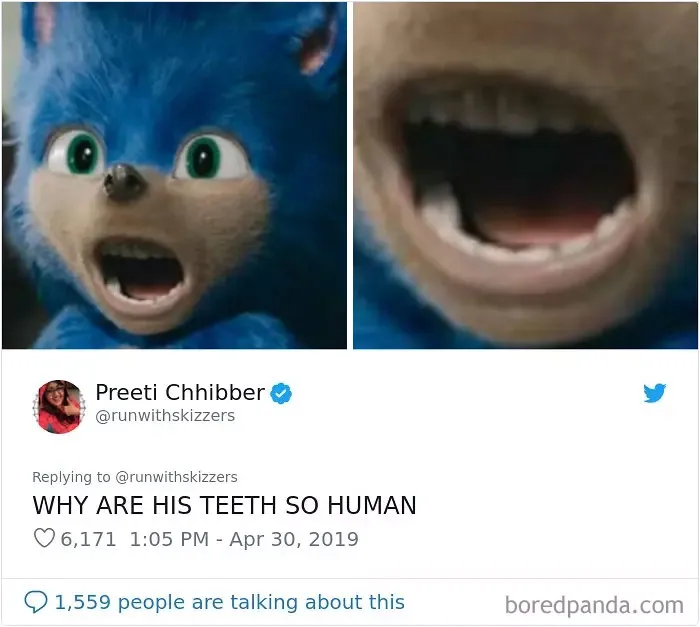 30 People That Roasted New Sonic Character Design So Bad, That The Creators Decide To Change Its Appearance