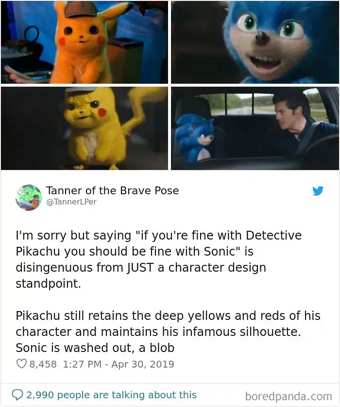 30 People That Roasted New Sonic Character Design So Bad, That The Creators Decide To Change Its Appearance