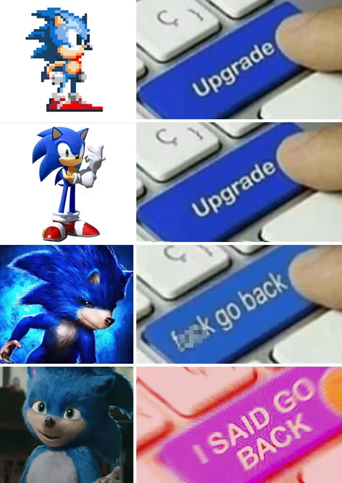 30 People That Roasted New Sonic Character Design So Bad, That The Creators Decide To Change Its Appearance