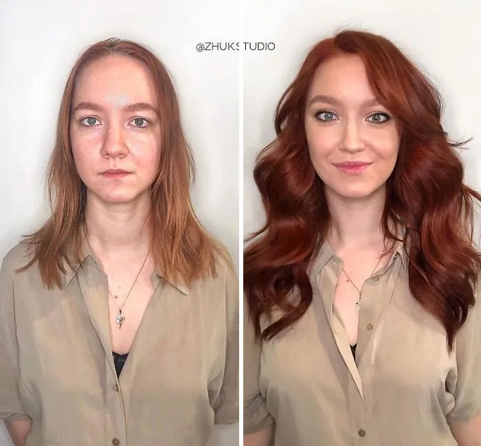 30 Transformaciones hechas por un estilista bielorruso