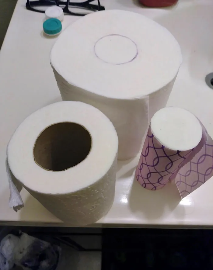 My Toilet Paper Came With A To-Go Roll In The Middle