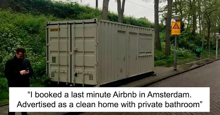 Man Arrives In Amsterdam Only To Find Out His Airbnb Is Actually A Shipping Container