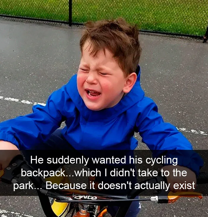 He Suddenly Wanted His Cycling Backpack