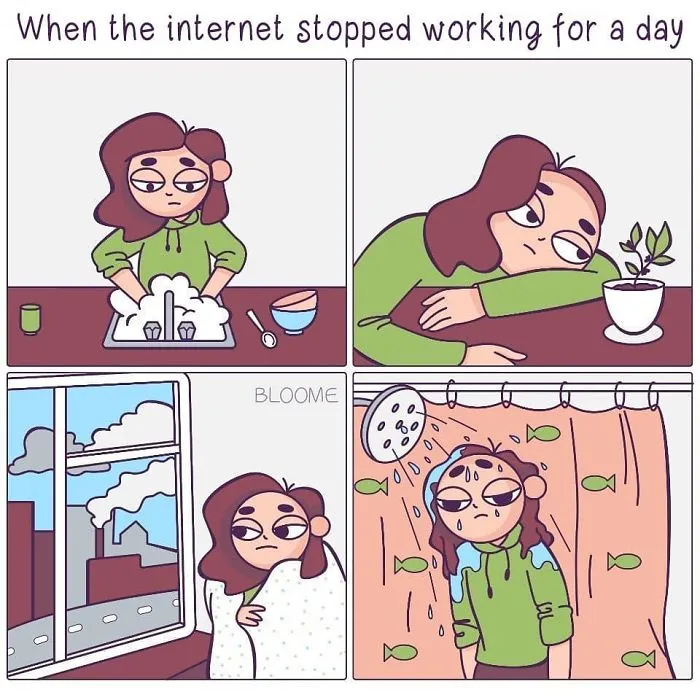 I Draw Relatable Comics About A Girl Born In The Internet Age (30 Pics)
