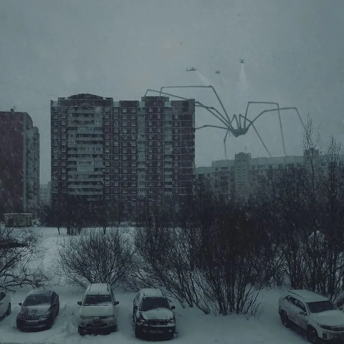 41 Stunning Photo Manipulations Of Fantastic Creatures Taking Over St. Petersburg By Russian Artist