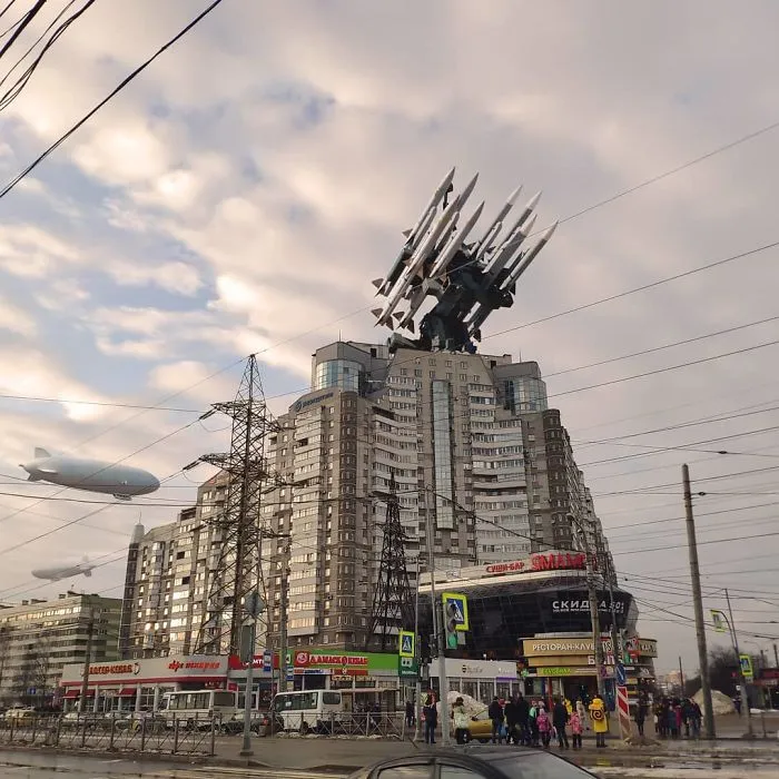 41 Stunning Photo Manipulations Of Fantastic Creatures Taking Over St. Petersburg By Russian Artist