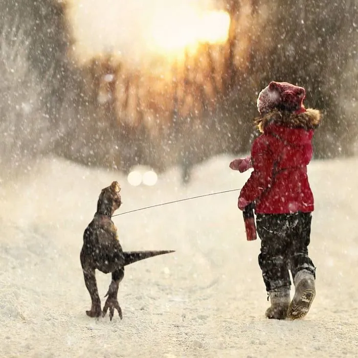 41 Stunning Photo Manipulations Of Fantastic Creatures Taking Over St. Petersburg By Russian Artist