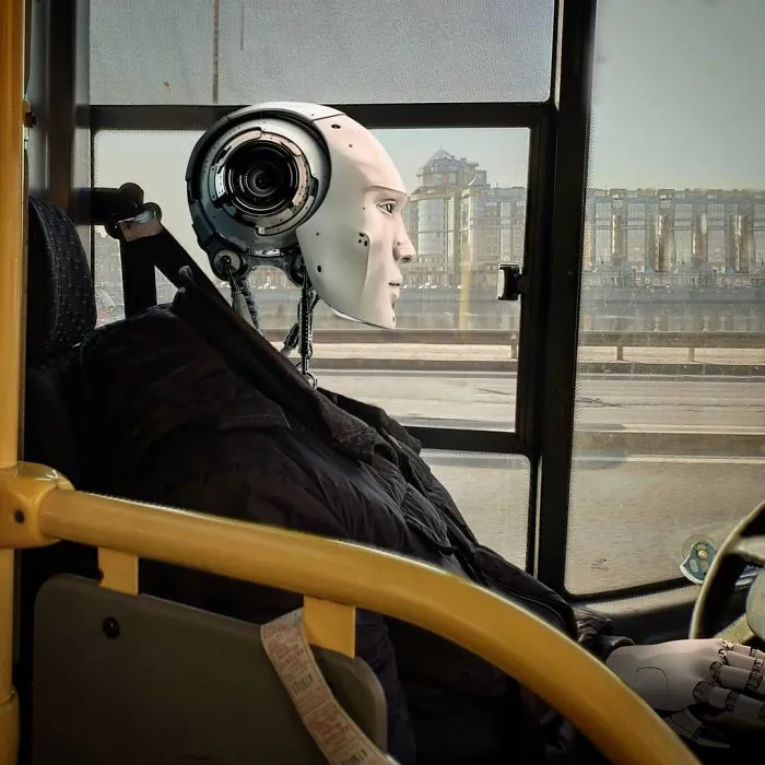 41 Stunning Photo Manipulations Of Fantastic Creatures Taking Over St. Petersburg By Russian Artist