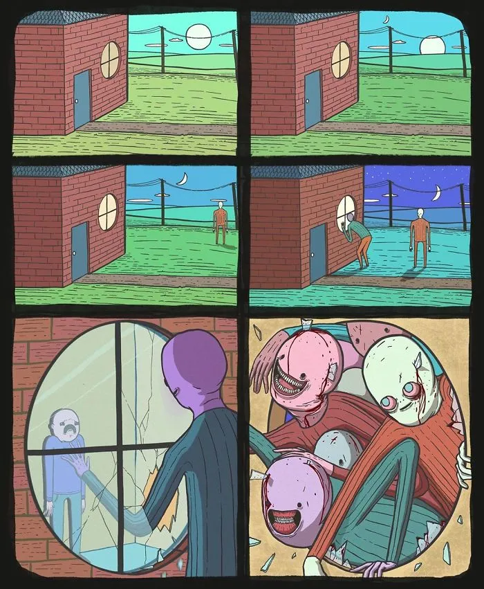 26 Scary Comics By An American Artist That Are Oddly Fascinating