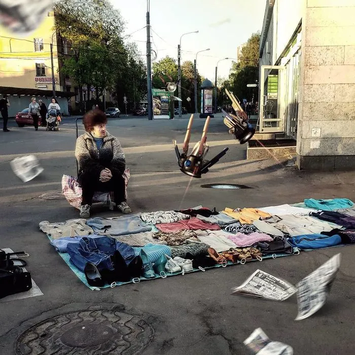 41 Stunning Photo Manipulations Of Fantastic Creatures Taking Over St. Petersburg By Russian Artist