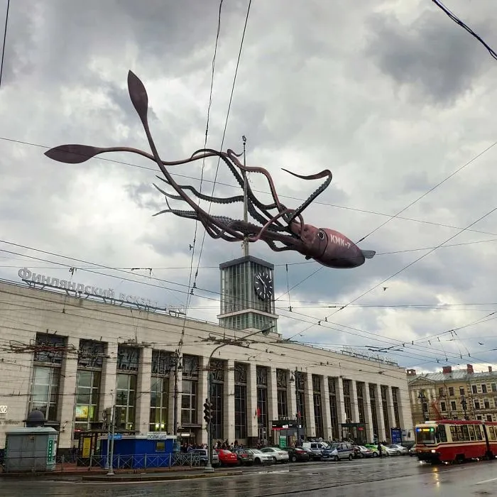 41 Stunning Photo Manipulations Of Fantastic Creatures Taking Over St. Petersburg By Russian Artist