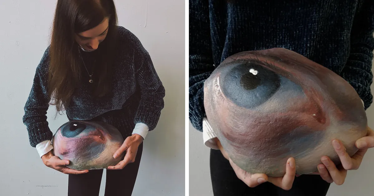 Recojo piedras, les pinto ojos y las devuelvo a su entorno para que sean encontradas o se pierdan (10 imágenes)