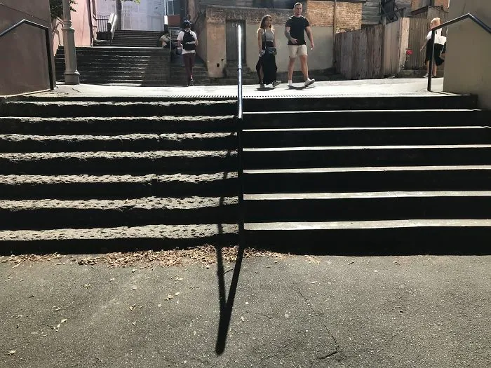 Escaleras construidas en 1829 vs 2005