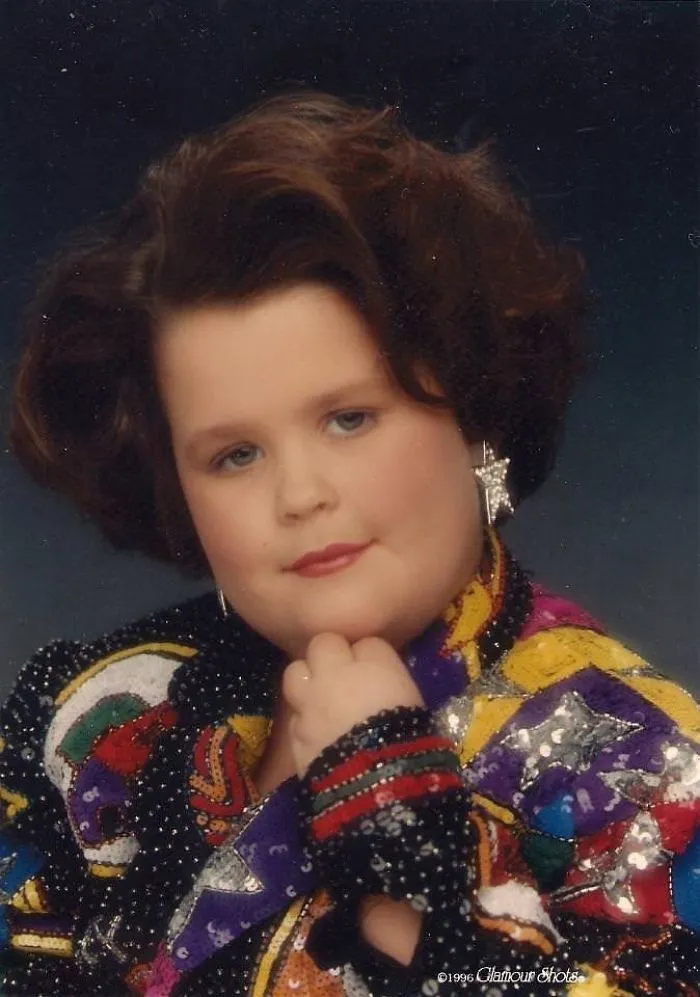 Foto glamurosa a los 7 años