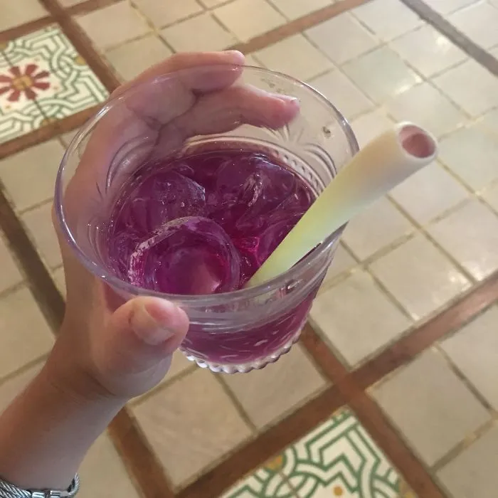 Este hotel tiene tallos de hierba luisa en vez de pajitas