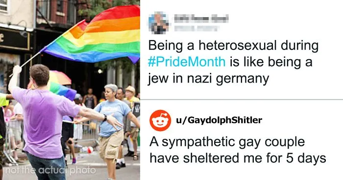 22 Sassiest Responses To Homophobe Comparing Being Straight During Pride Month To Being A Jew In Nazi Germany