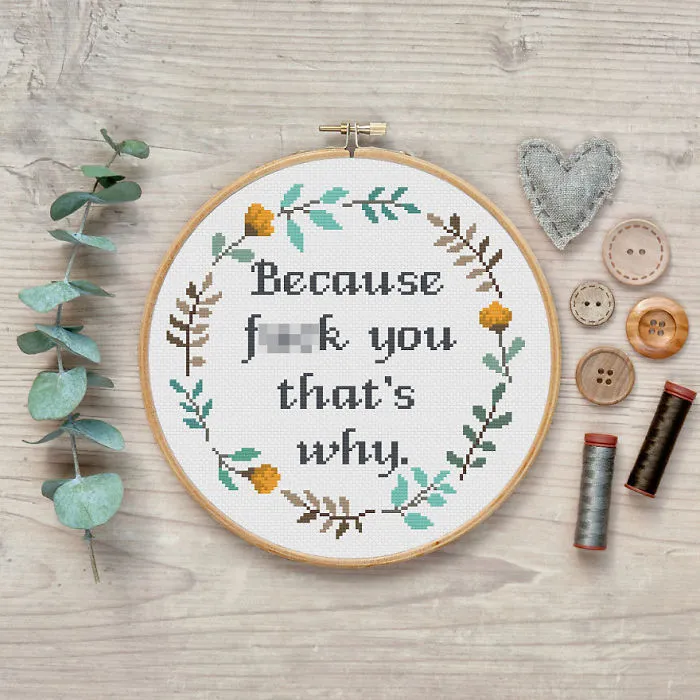 Here Are 21 Of My Funny And Sassy Cross-Stitch Designs