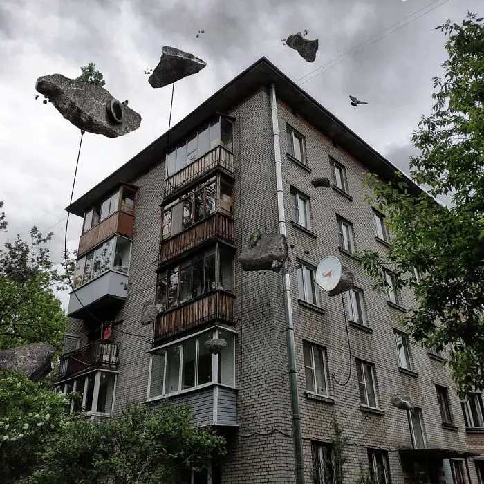 41 Stunning Photo Manipulations Of Fantastic Creatures Taking Over St. Petersburg By Russian Artist